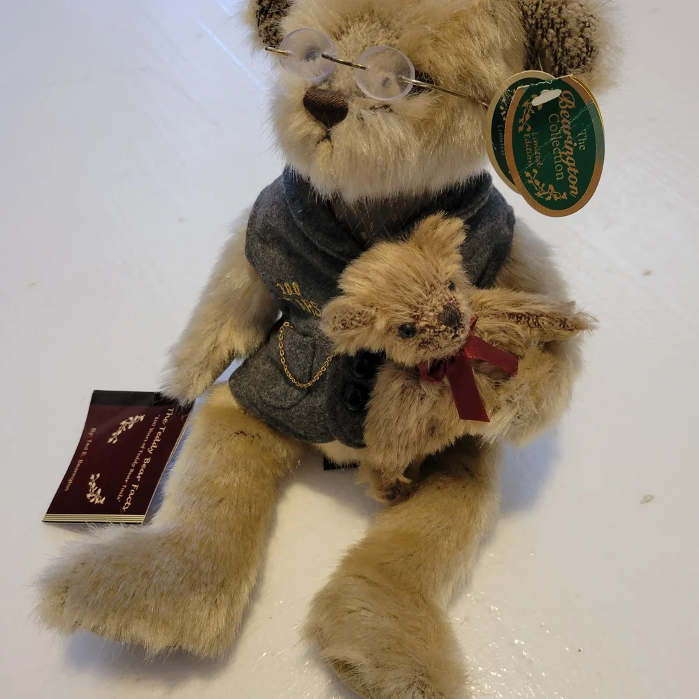 Ted E Bearington 100 Years Bear Fax Mohair Tags 1902-2002 Limited Edition Plush